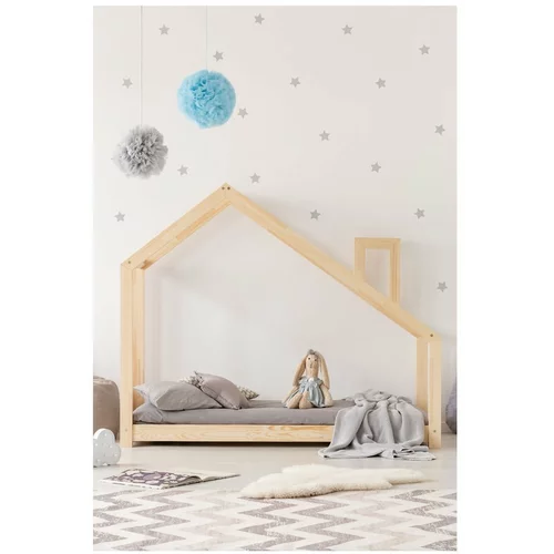 Adeko Krevet u obliku kuće od borovine Mila DMS, 80 x 160 cm