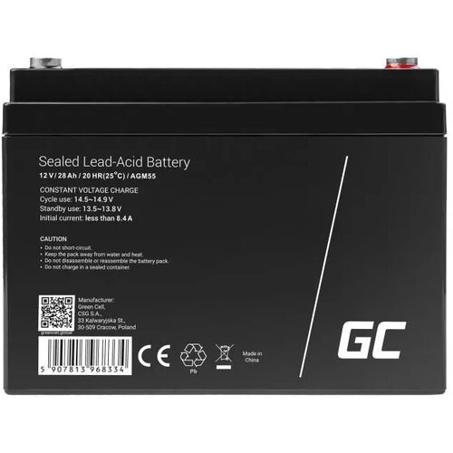 Green cell Baterija AGM 12V 28Ah, (5000511382) Slike
