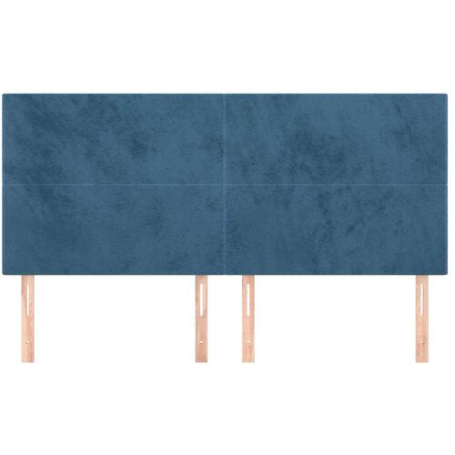  Uzglavlje 4 kom tamnoplavi 90x5x78/88 cm bar&amp;scaron;unasta Slike