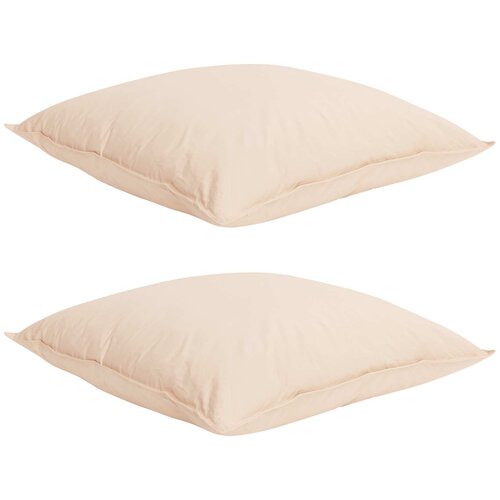  Set deka 2 kom. 260 x 220 cm Kapok i Poliester Bež Slike