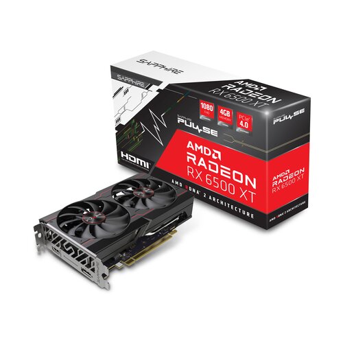 Sapphire amd radeon rx 6500 xt 4GB 64bit pulse rx 6500 xt gaming oc 4GB 11314-01-20G grafička kartica Slike