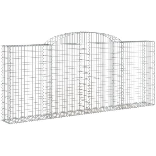  Lučne gabionske ko&amp;scaron;are 3 kom 300x30x120/140cm pocinčano željezo Slike