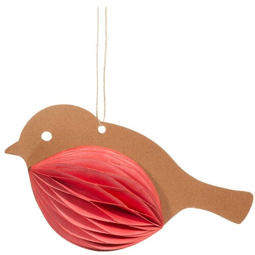 Sass & Belle Papirnat okrasek za jelko Honeycomb Robin – Cene