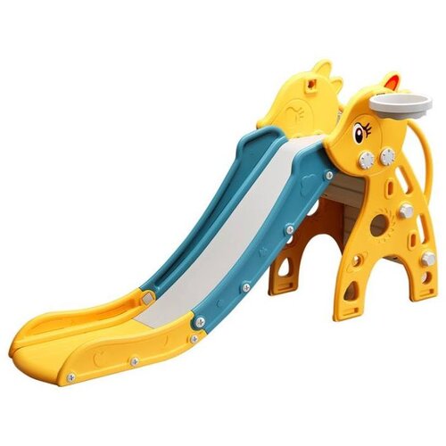  MamaKids tobogan s ljestvama za djecu, &amp;scaron;areni jelen 150 cm Slike
