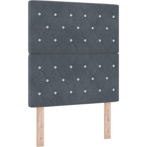 VidaXL okvir kreveta s madracem tamno siva 80x200 cm bar&amp;scaron;un Slike