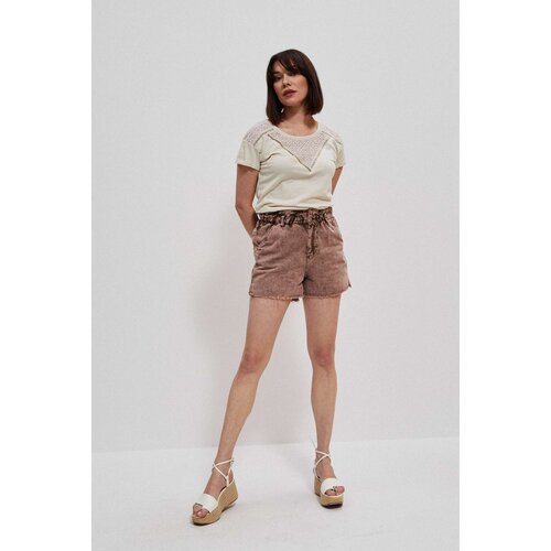 Marisse High Waist Caramel Denim Shorts Slike