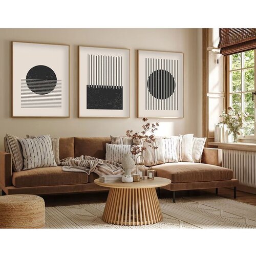 WALLXPERT Huhu212 - Vi&scaron;enamenska dekorativna slika u okviru (3 komada) 20 x 30 cm Cene