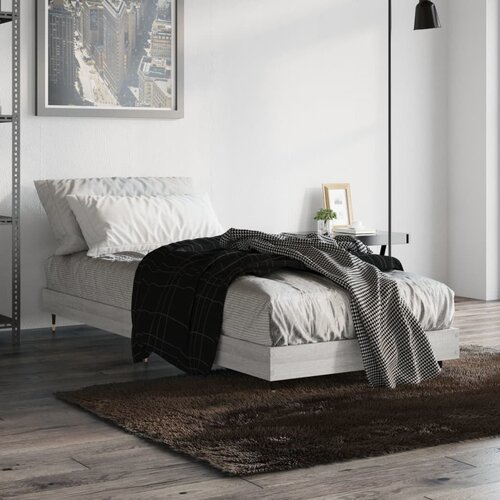  Okvir za krevet boja hrasta 75 x 190 cm od konstruiranog drva Cijene