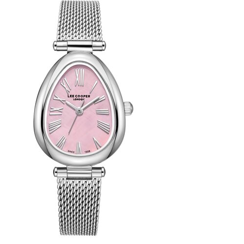 Lee Cooper Ženski sat LC08360.380, Roze kućište, Srebrne boje Cene