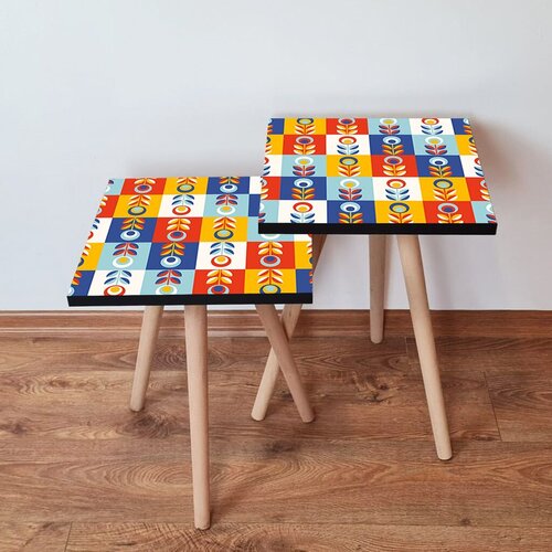 Hanah home set klub stočića 2Shp375, 2 komada, Šareni Cene