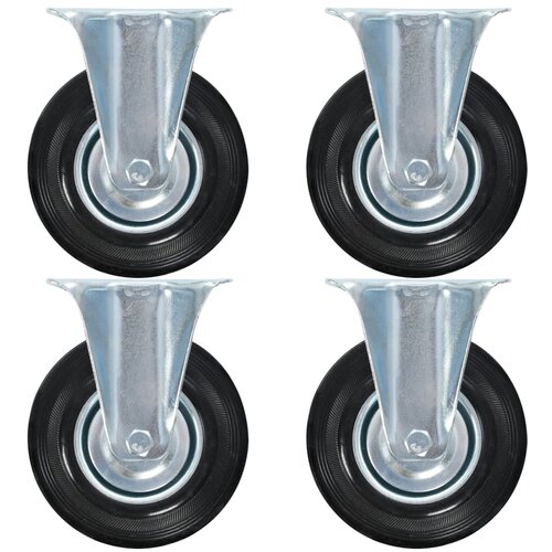 vidaXL fiksna kolesa 4 kosi 125 mm Cene