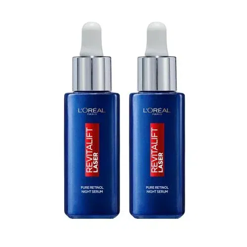 L'Oréal Paris Revitalift Laser Pure Retinol Night Serum Set 2x serum za lice 30 ml za ženske