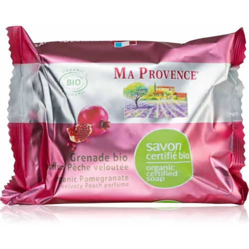 Ma Provence Pomegranate & Velvety Peach naravno trdo milo 75 g