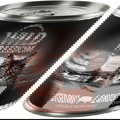 Wild Freedom Adult 6 x 200 g - brez žit - Strong Lands - Piščanec & svinjina Cene