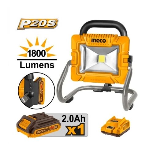 Ingco cwli20258 aku led reflektor 1800 lum 1x2ah super ( CWLI20258 ) Cene