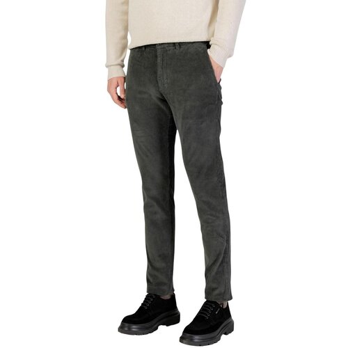Borghese Hlače Chino / Carrot Velluto - Regular Fit 5WPA01 V08/VL08 Zelena Cene