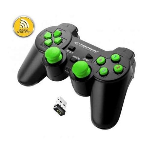 Esperanza EGG108G Gaming Controller Black, Green USB 2.0 Gamepad Analogue /Digital PC, Playstation 3 Cijene