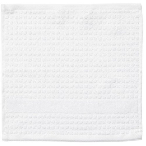 JUNA Bela frotirna brisača iz organskega bombaža 30x30 cm Check &amp;ndash; Slike