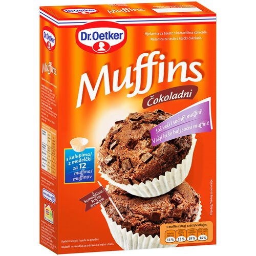 Dr. Oetker mafini čokolada 360g Slike