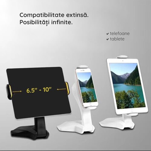 Yesido Stolni držač (C21) - za telefon, tablet 6.5 - 10&amp;quot; - crni Slike