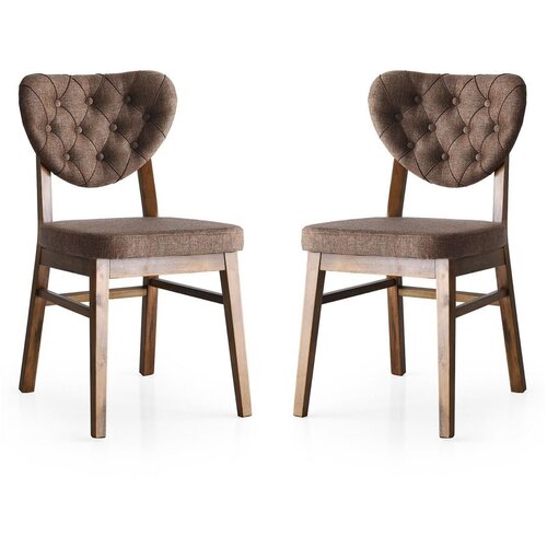Hanah home Set stolica Elma-766, 70x47x98.5 cm, 2 komada, Smeđe Slike