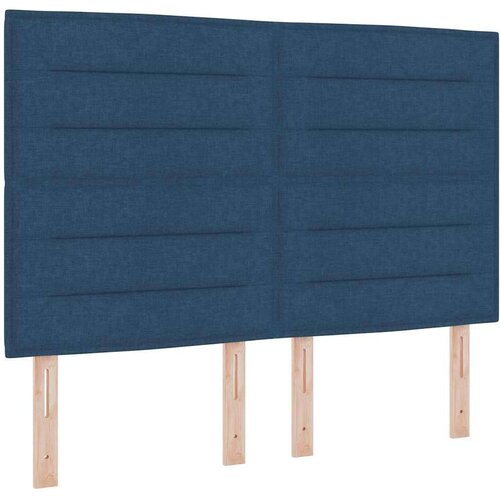 Box spring krevet s madracem Plava 140 x 200 cm tkanina Slike
