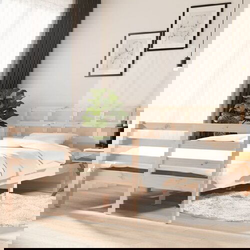 The Living Store Posteljni okvir iz borovine 120x200 cm - Posteljni Okvir, (21526789) Slike