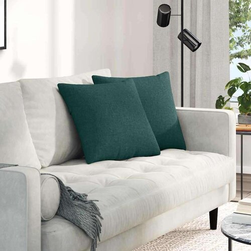 vidaXL jastučići za sofu 2 pcs tamnozelena 45 x 45 cm tkanina Cene