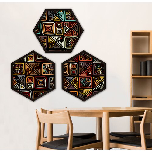 Wallity Uramljena slika 6GEN491707912, 35x35 cm, 3 dela Slike