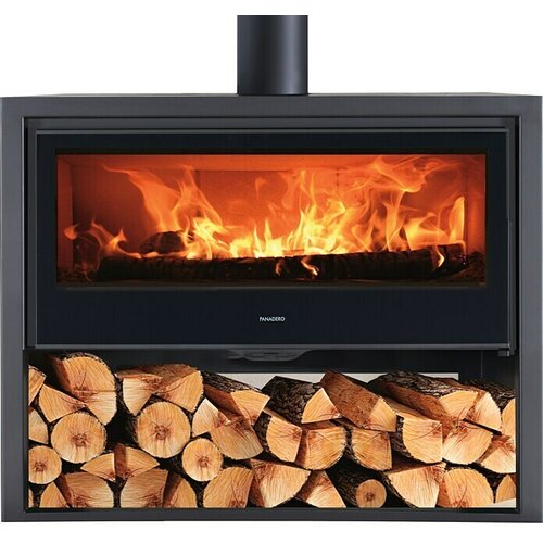 PANADERO Kamin na drva Chopin (9 kW, Kapacitet grijanja prostorije: 270 m³, Antracit) Cijene