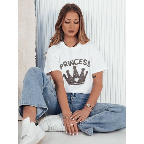 DStreet T-shirt damski PRINCY biały Slike