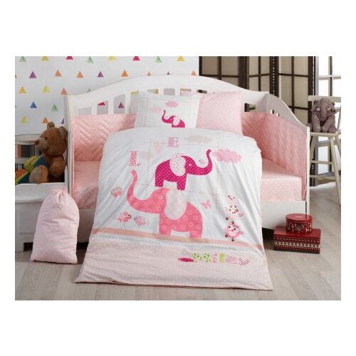 Lessentiel Maison poplin posteljina za bebe preety pink Slike