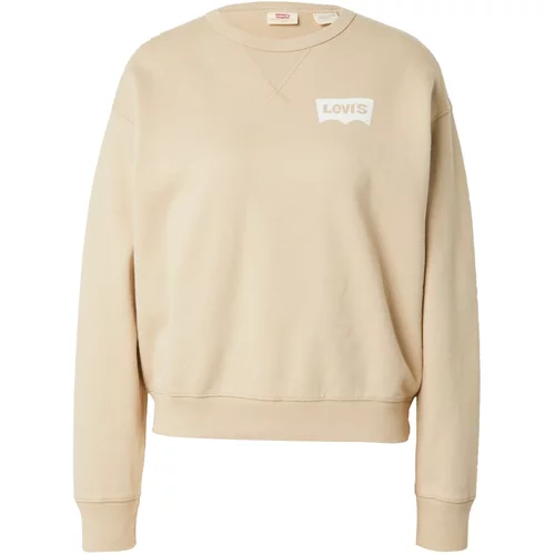 Levi's Sweater majica bež / bijela