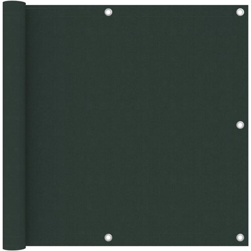 VidaXL Balkonsko platno temno zeleno 90x500 cm oksford blago Slike