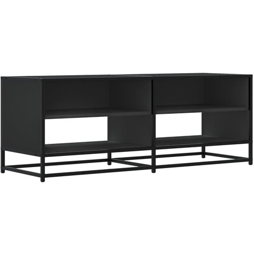 Maison Chic TV omarica - TV enota - Televizijska omarica črna 120,5x40x46 cm inženirski les in kovina, (21700977) Slike