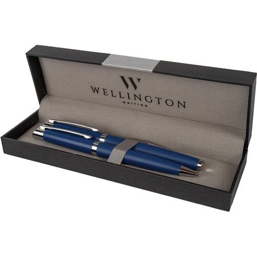  Set pisaći Wellington Liberty ol.kem i roler plavi u poklon kutiji Slike