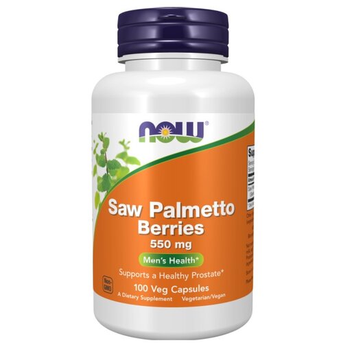 Now Foods Saw Palmetto - Grmičasta palma NOW, 550 mg (100 kapsul) Slike