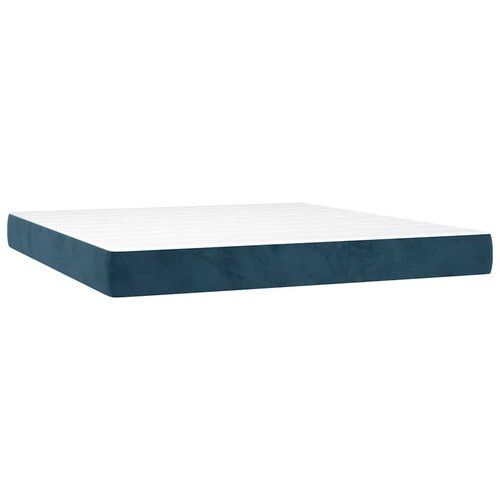  box spring s madracem LED tamnoplavi 160x200 cm bar&amp;scaron;un Slike