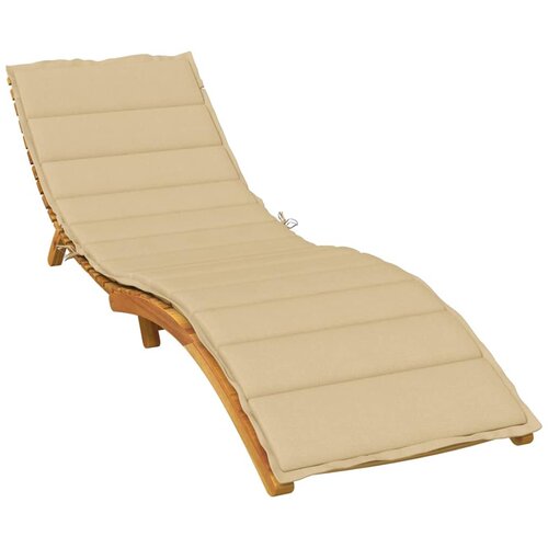 vidaXL Jastuk za ležaljku prošarani bež 200 x 50 x 4 cm od tkanine Cijene
