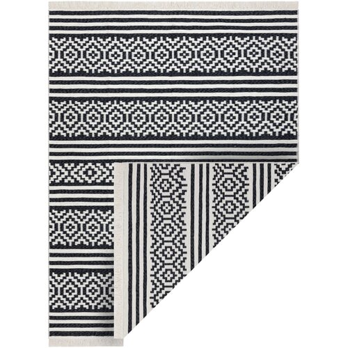 RugsX Preproge Preproga TWIN 22996 geometrijska, Črte bombažna, 60x90 cm Črna Cene