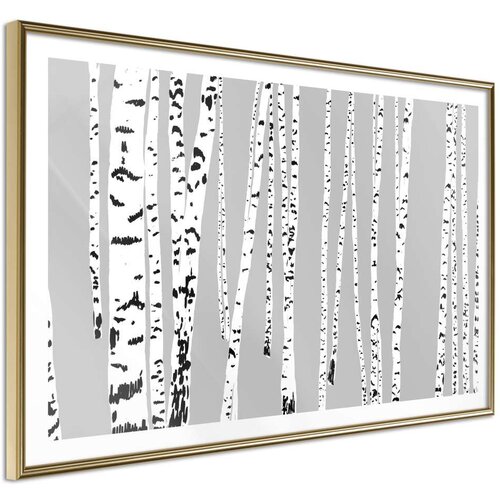  Poster - Birch Wood 90x60 Slike