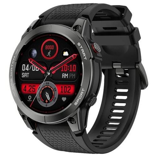 Manta pametni sat, BT, GPS, vodootporan, sportski, crni SWA001BK Slike