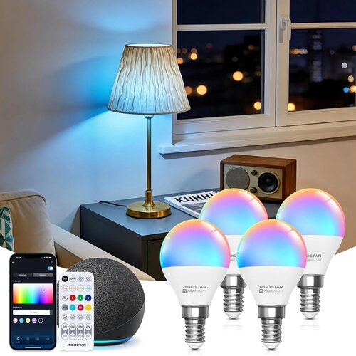 Aigostar 4x E14 Bluetooth pametna LED žarnica Slike
