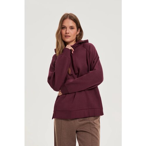 Marisse WOMEN&amp;#039;S SWEATSHIRT Z-BL-4820 BURGUNDY Slike