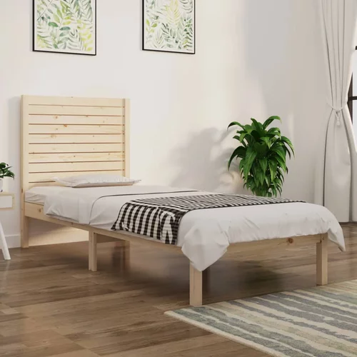 vidaXL Okvir za krevet od masivnog drva 75 x 190 cm 2FT6 jednokrevetni