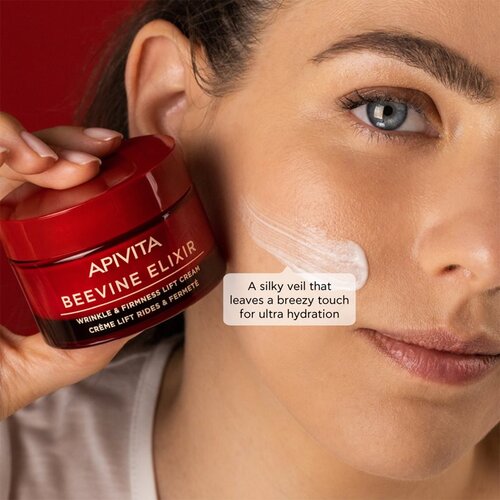 Apivita Beevine Elixir lifting krema za učvr&amp;scaron;ćivanje za intenzivnu hidrataciju light texture 50 ml Slike