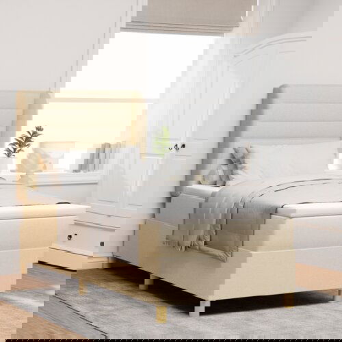 Box madrac s oprugama krem 90x200 cm Cijene