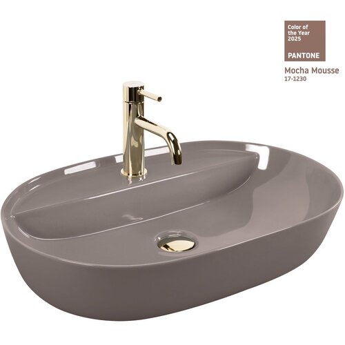 Rea Nablatni umivaonik Aura 61 Beige Shiny Slike