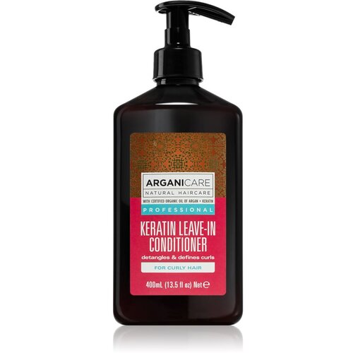 Arganicare Keratin regenerator bez ispiranja za kovrčavu kosu 400 ml Cene