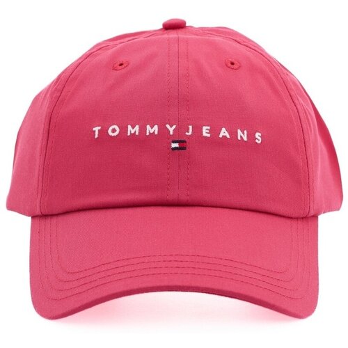 Tommy Jeans Kape s &amp;scaron;iltom LINEAR LOGO 6 PANEL CAP Rožnata Slike